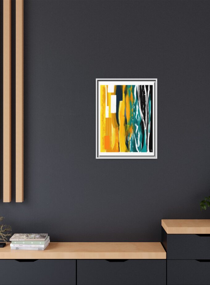 Midnight Swim Canvas, Framed