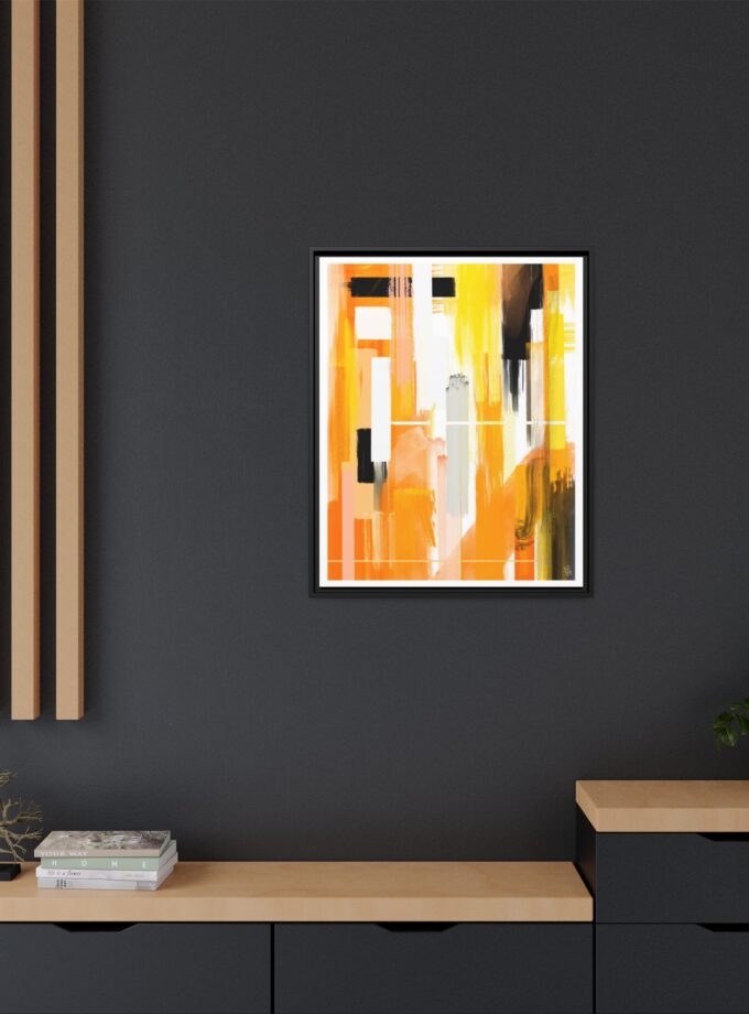 Liquid Gold Canvas, Framed