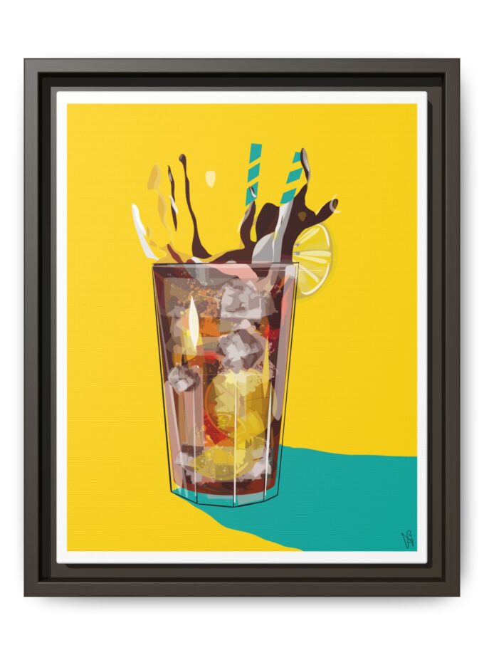 Splash Canvas, Framed