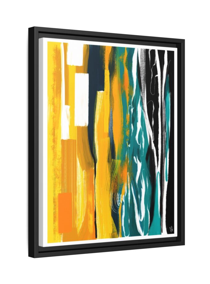 Midnight Swim Canvas, Framed