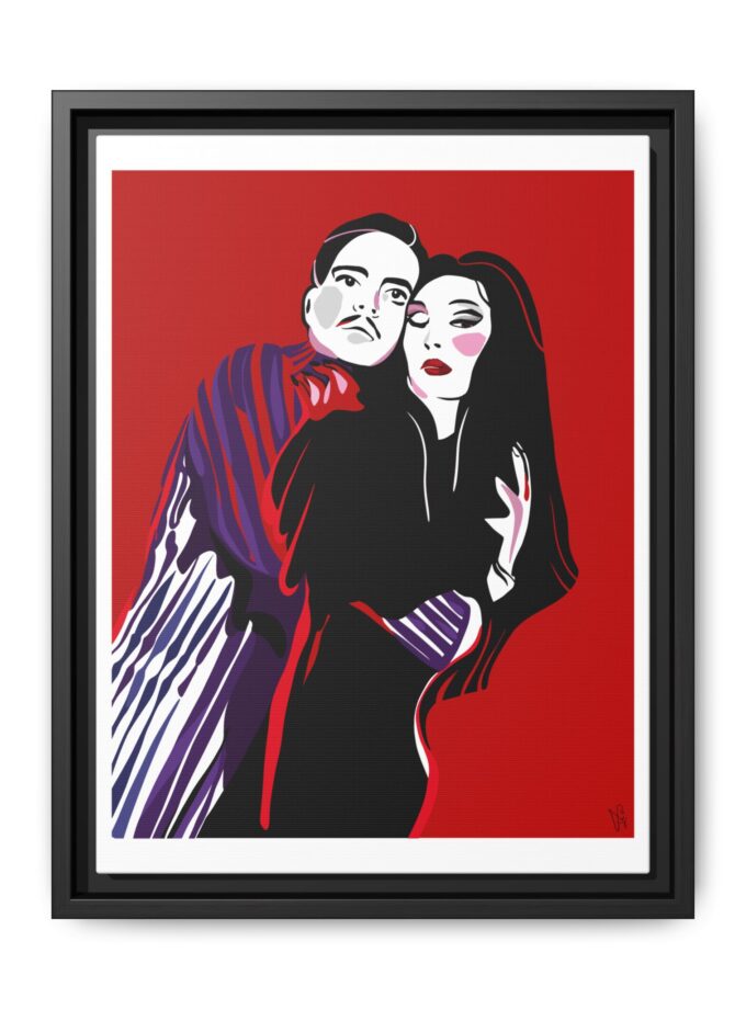 90' Bloody Halloween Canvas, Framed