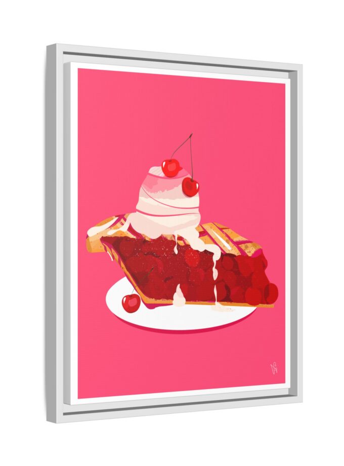 Cherry Pie Canvas, Framed