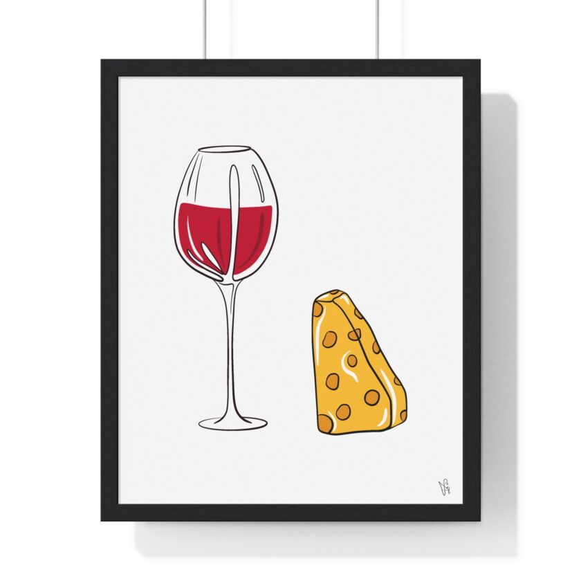 Girl Dinner Poster, Framed - Image 19