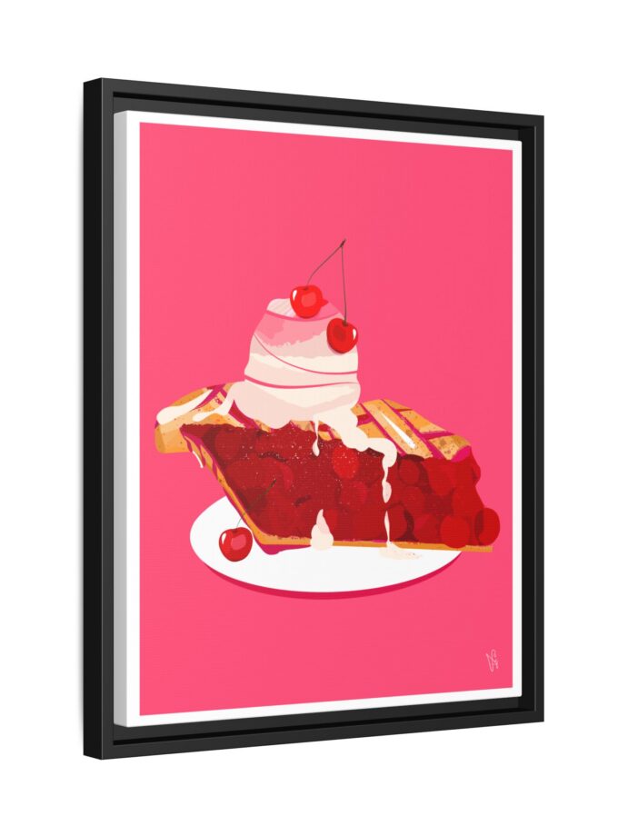 Cherry Pie Canvas, Framed