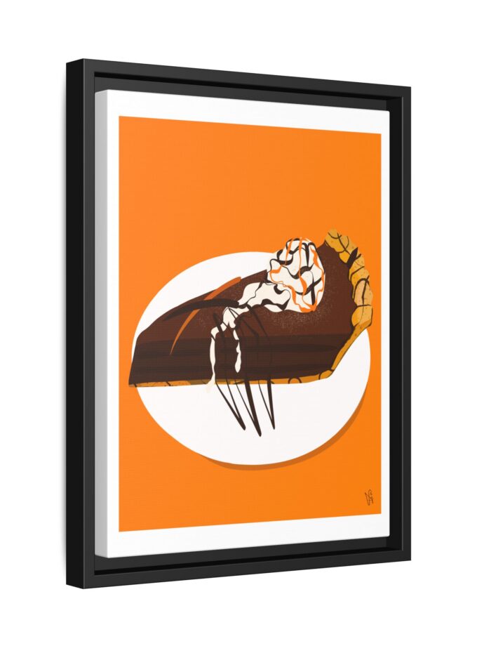 Chocolate Pie Canvas, Framed