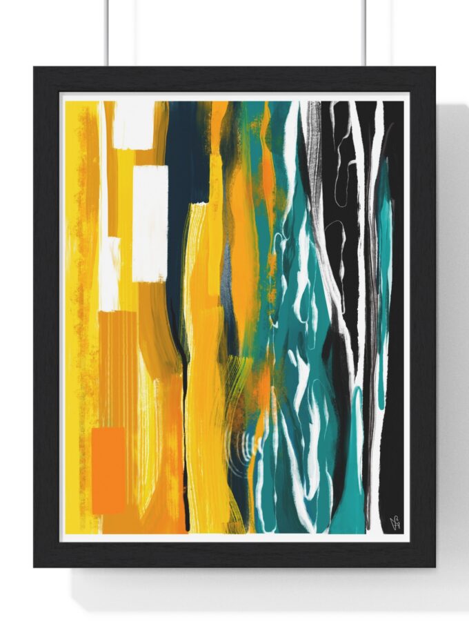 Midnight Swim Poster, Framed