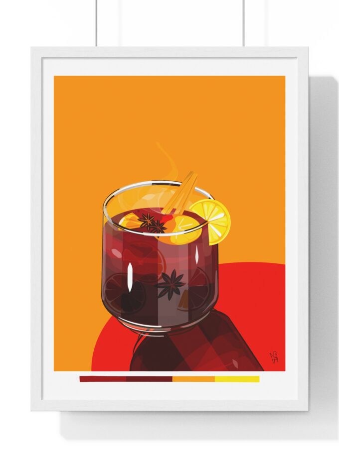 Mulled Wine Poster, Framed