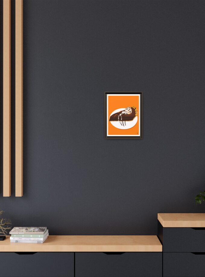 Chocolate Pie Canvas, Framed