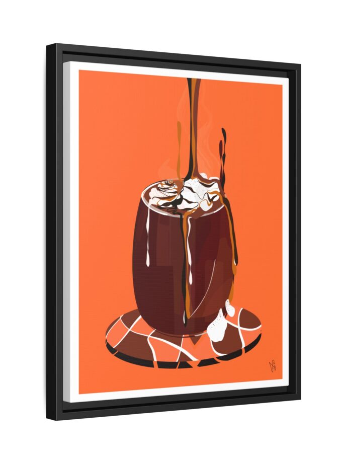 Hot Chocolate Canvas, Framed