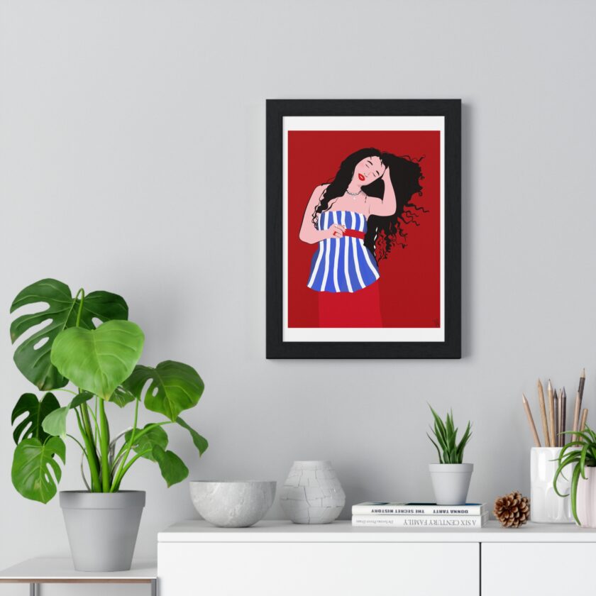 Salty Hair Poster, Framed - Image 14