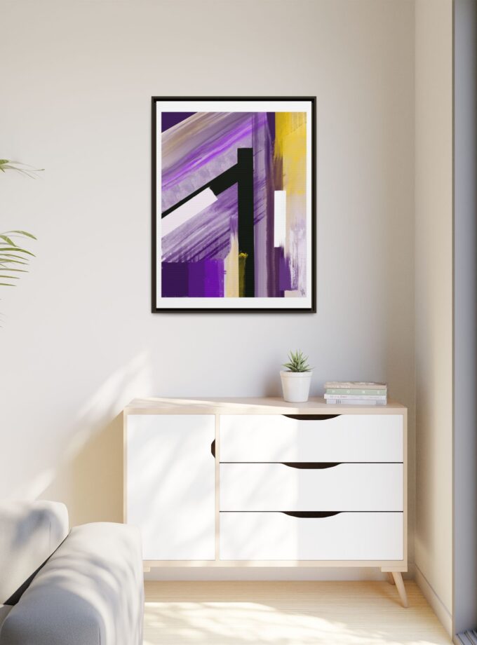 Lilac Canvas, Framed