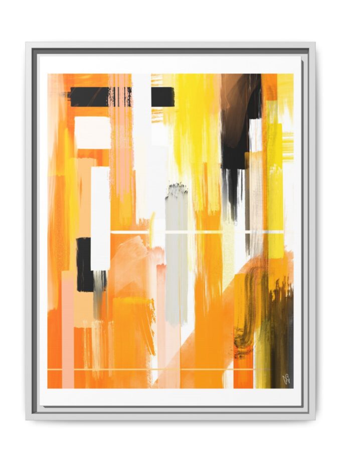 Liquid Gold Canvas, Framed