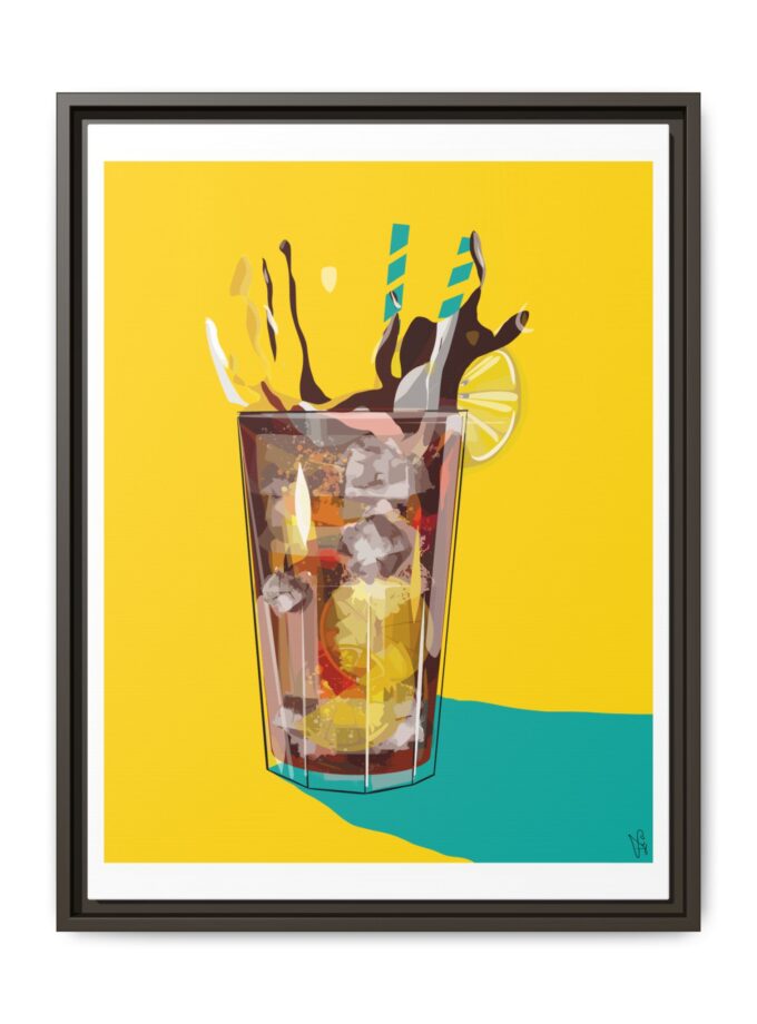 Splash Canvas, Framed