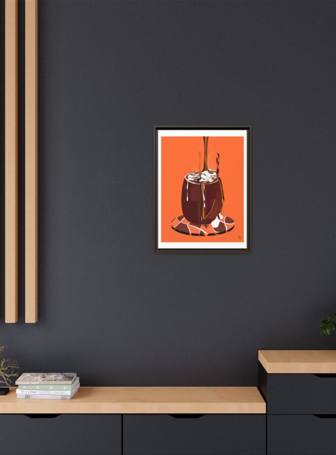 Hot Chocolate Canvas, Framed