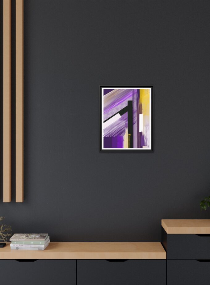 Lilac Canvas, Framed