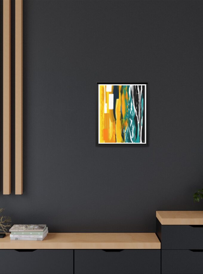 Midnight Swim Canvas, Framed