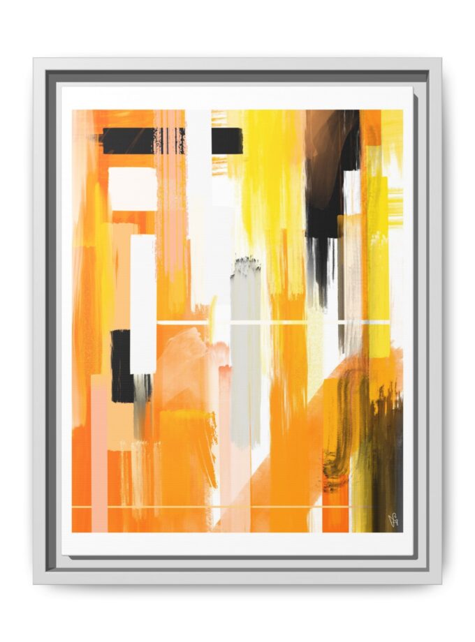 Liquid Gold Canvas, Framed