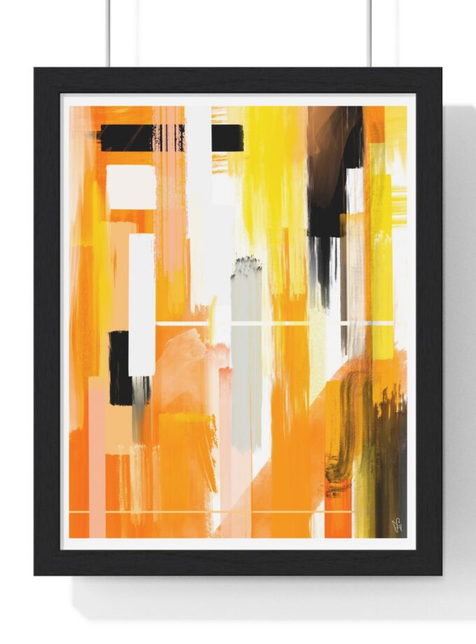 Liquid Gold Poster, Framed