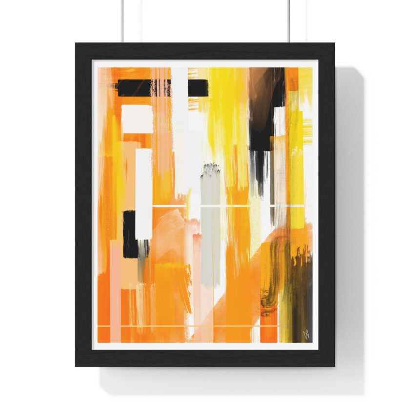 Liquid Gold Poster, Framed