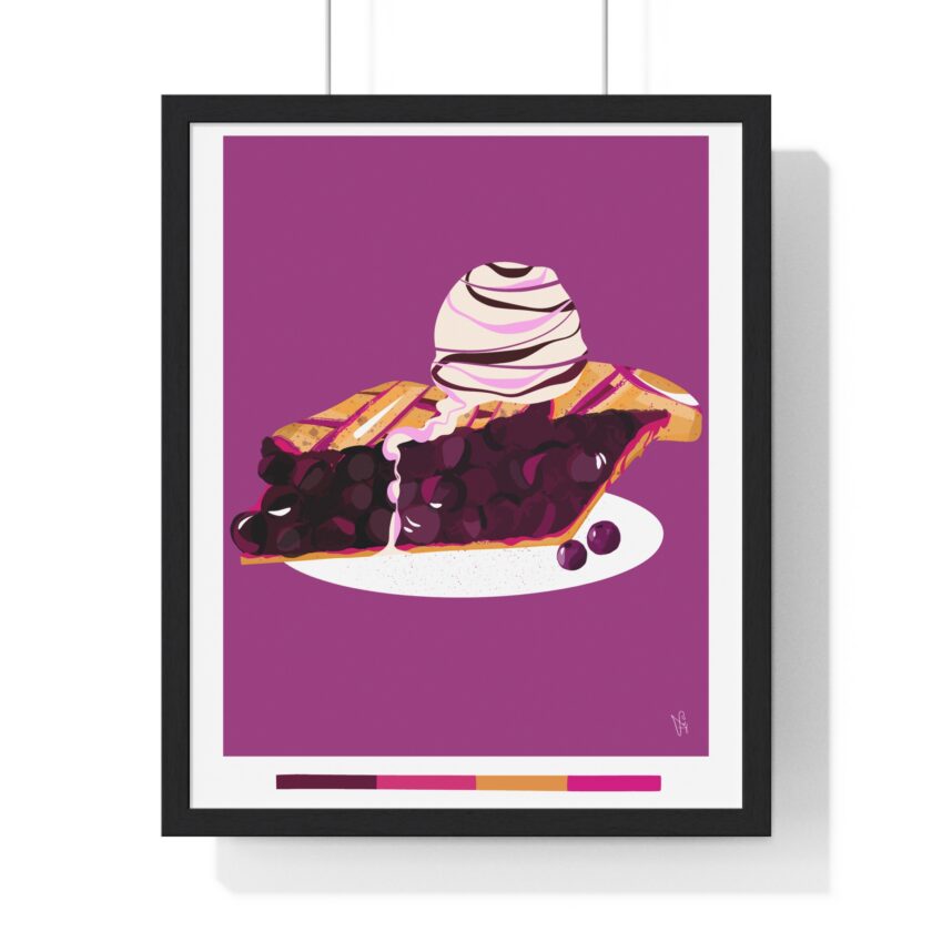 Blueberry Pie Poster, Framed - Image 19