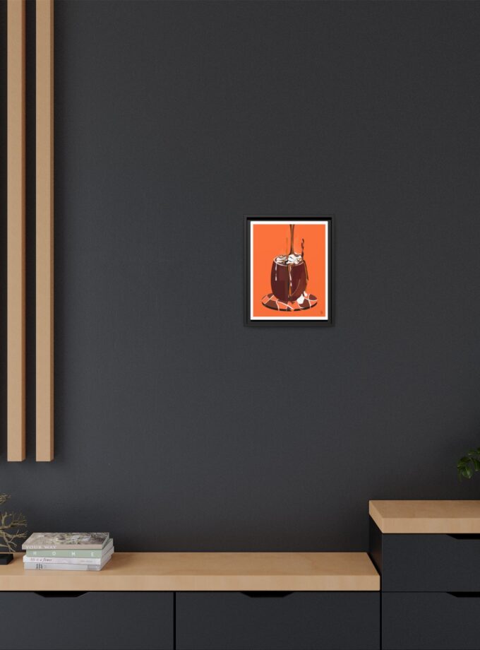 Hot Chocolate Canvas, Framed