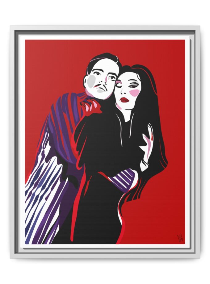 90' Bloody Halloween Canvas, Framed