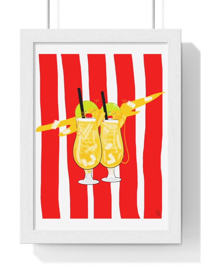 Pina Colada Poster, Framed