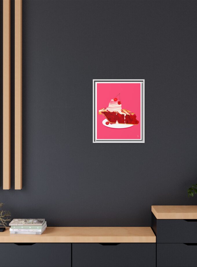 Cherry Pie Canvas, Framed