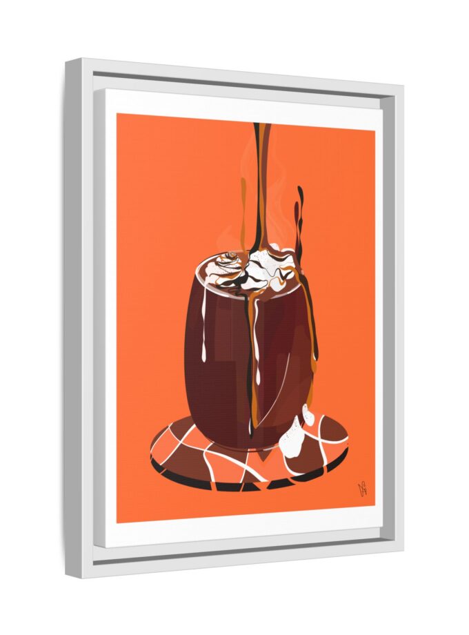 Hot Chocolate Canvas, Framed