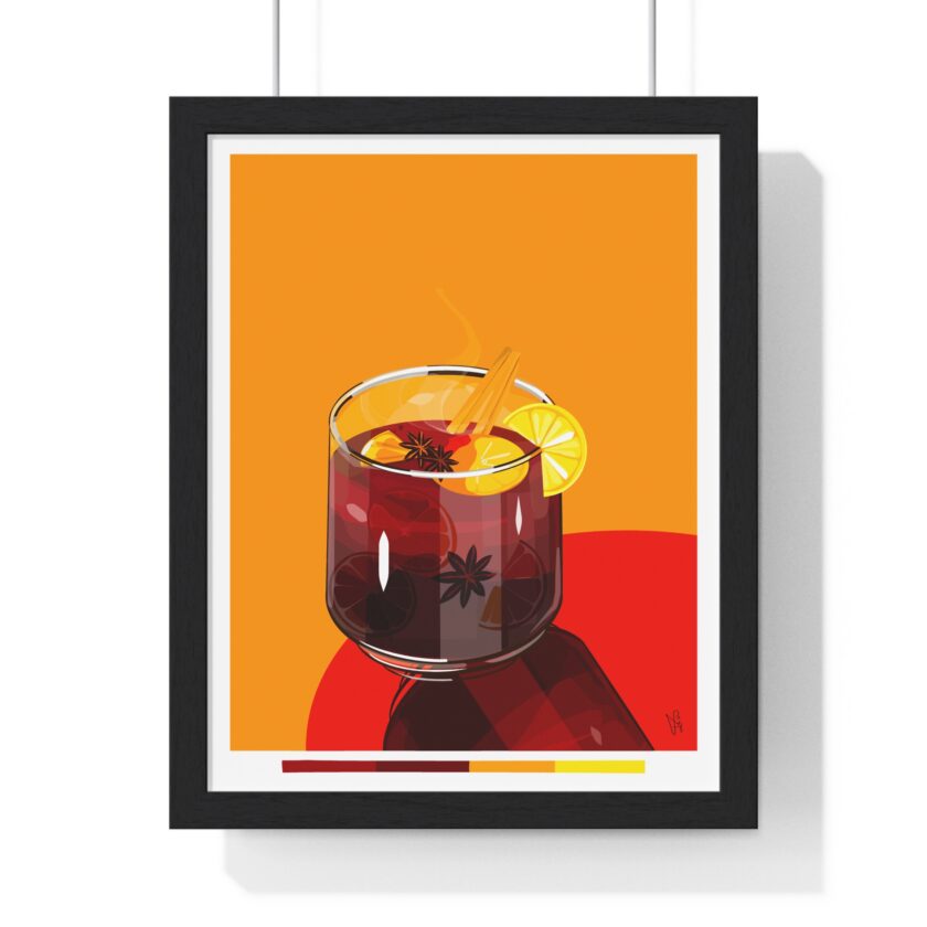 Mulled Wine Poster, Framed