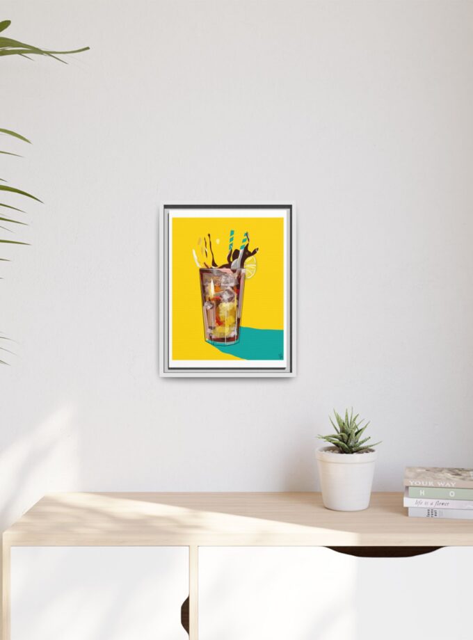 Splash Canvas, Framed