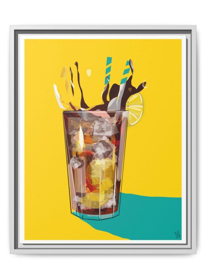 Splash Canvas, Framed