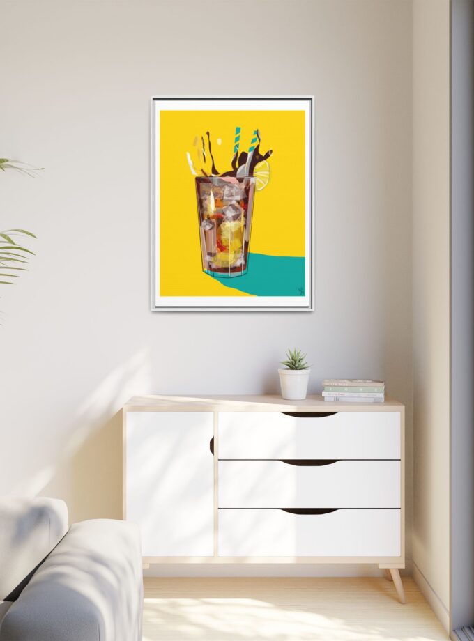 Splash Canvas, Framed