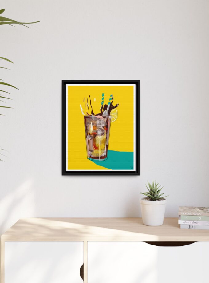 Splash Canvas, Framed