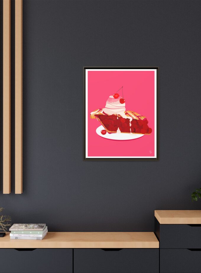 Cherry Pie Canvas, Framed