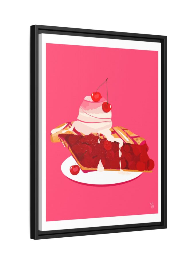 Cherry Pie Canvas, Framed