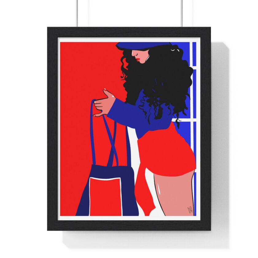Beach Day Poster, Framed