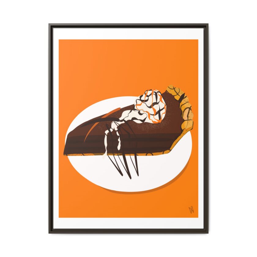 Chocolate Pie Canvas, Framed - Image 53