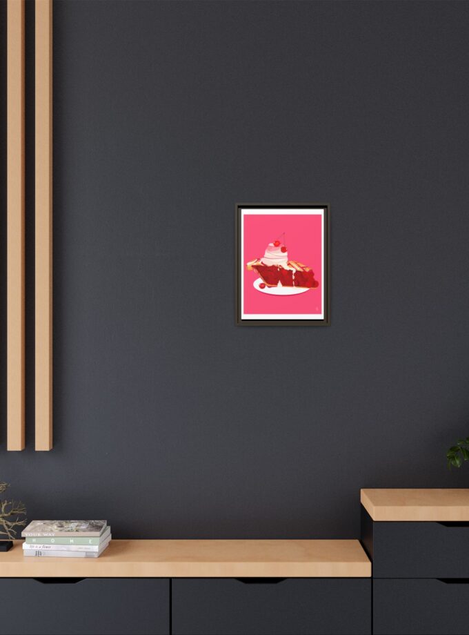 Cherry Pie Canvas, Framed