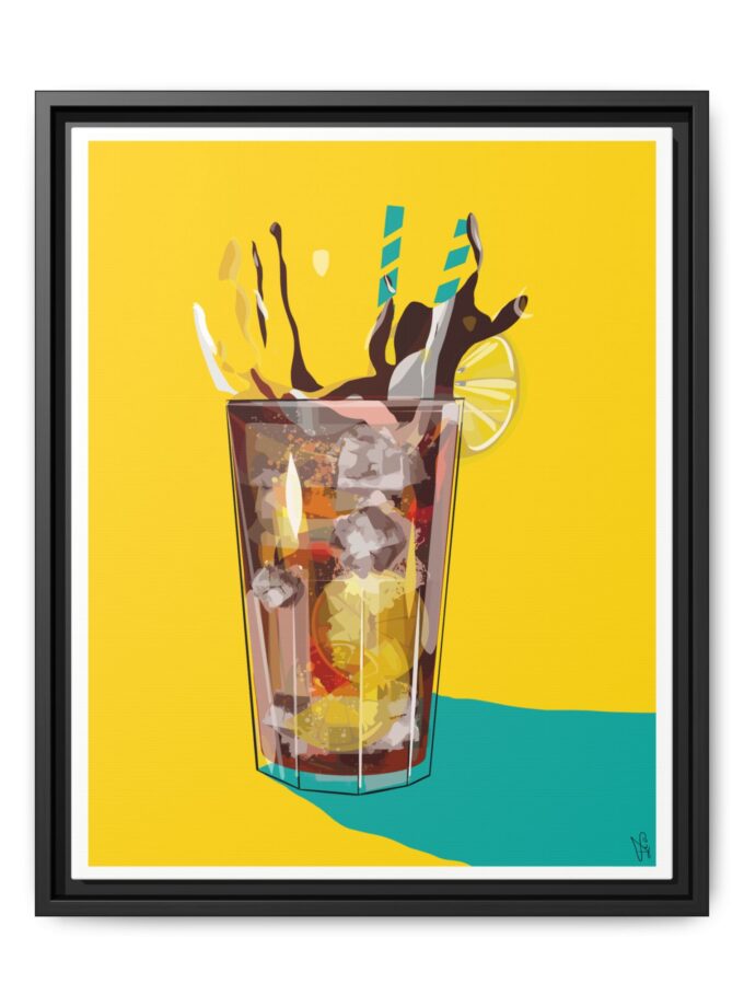 Splash Canvas, Framed