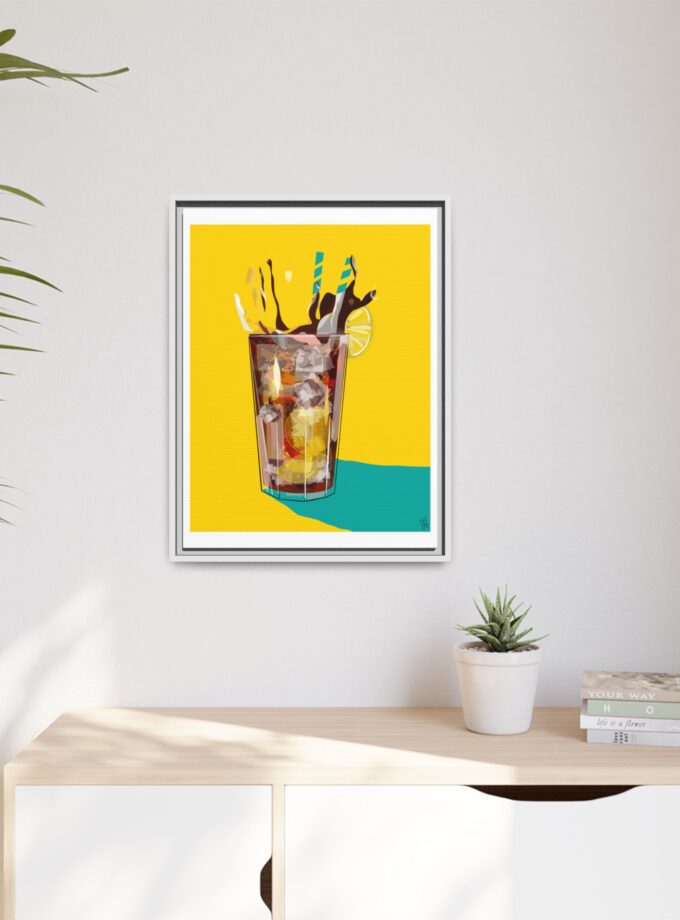 Splash Canvas, Framed