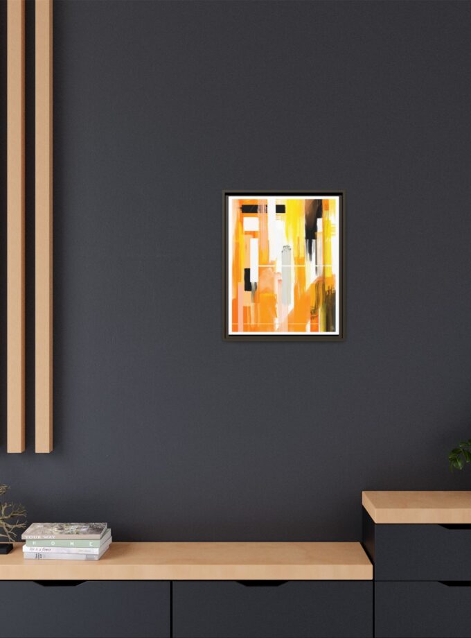 Liquid Gold Canvas, Framed