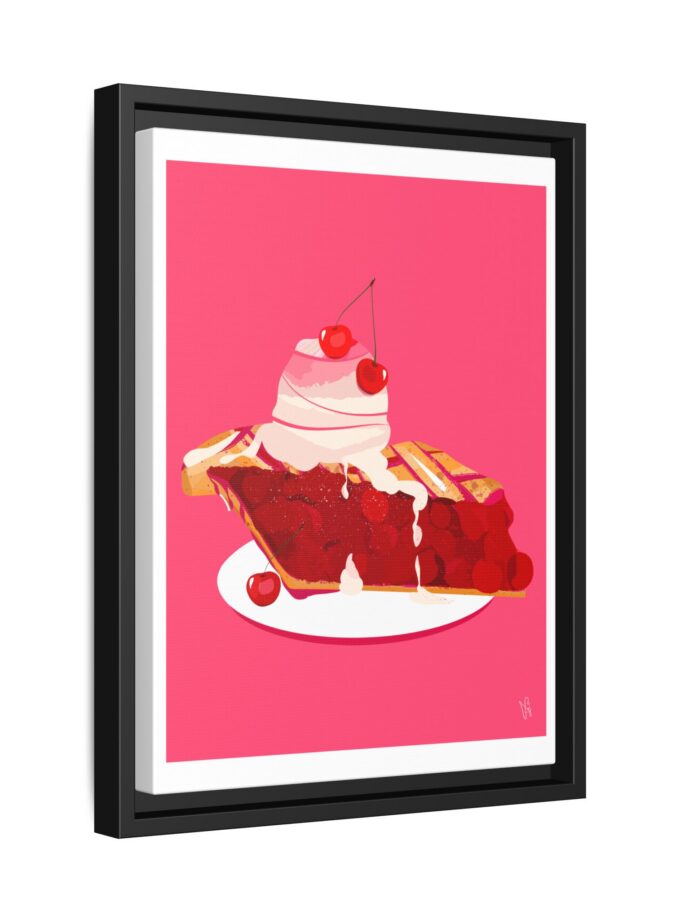 Cherry Pie Canvas, Framed