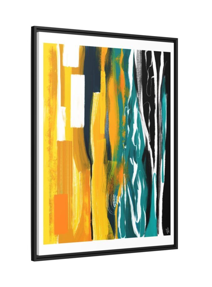 Midnight Swim Canvas, Framed