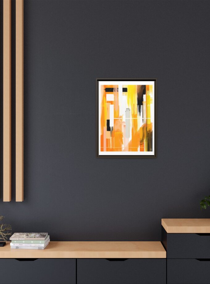 Liquid Gold Canvas, Framed