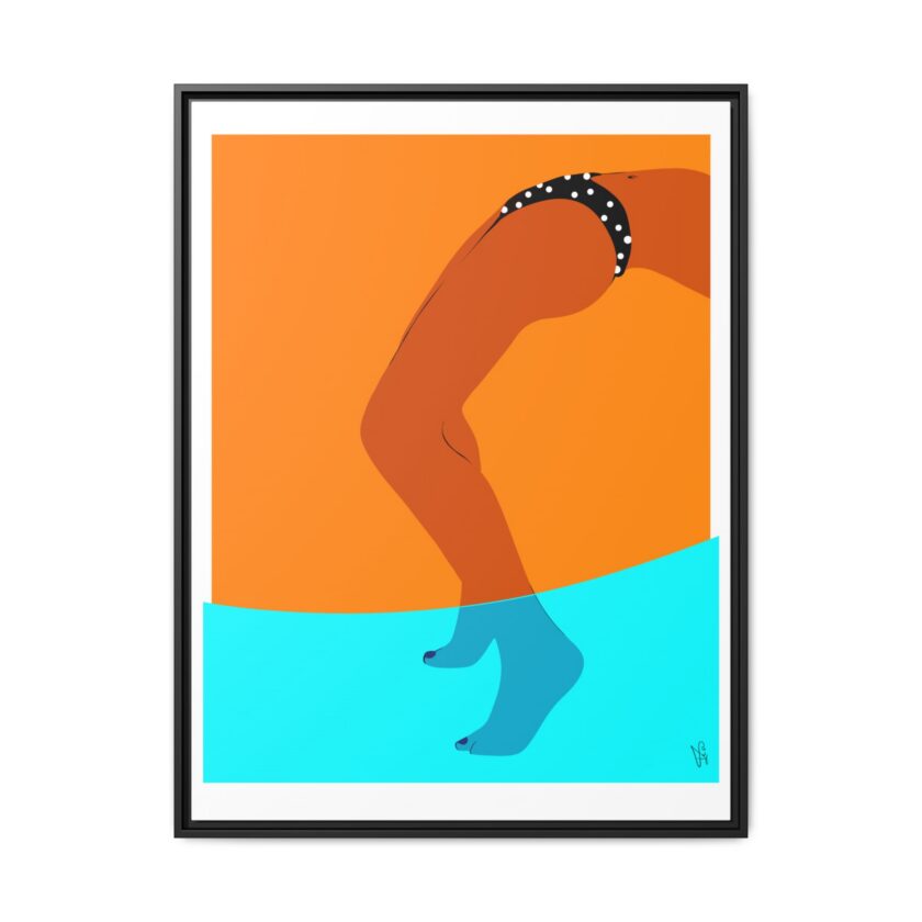 Pool Bridge Canvas, Framed - Image 17