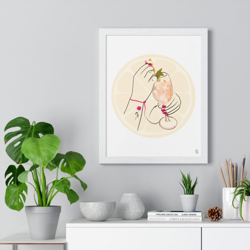 A Toast To Friendship Poster, Framed - Image 5