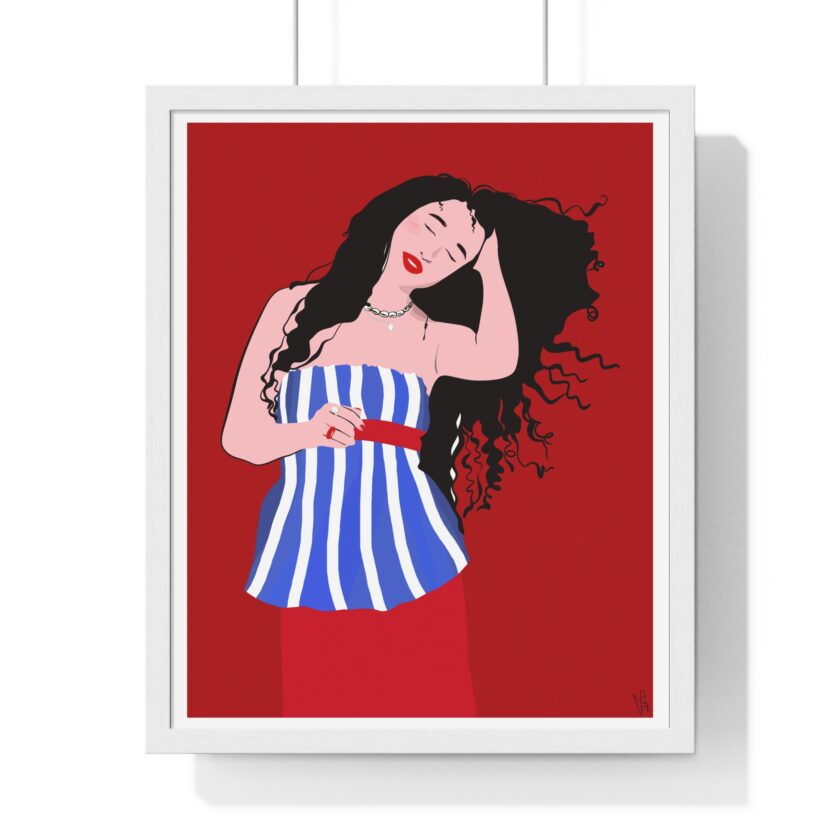 Salty Hair Poster, Framed - Image 22