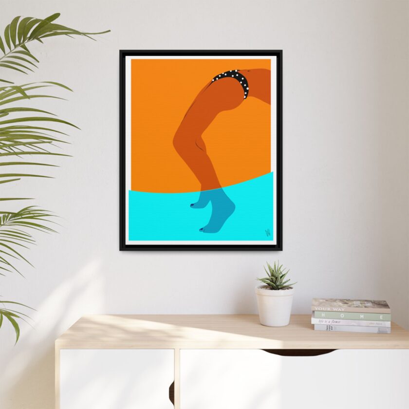 Pool Bridge Canvas, Framed - Image 63