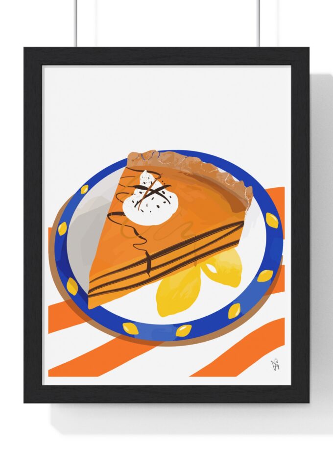 Pumpkin Pie Poster, Framed